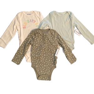 Old Navy - 3-pack of Long-sleeve Onesies - 18-24months